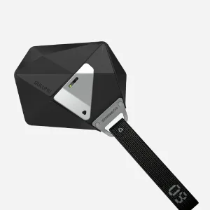 A09 Geometric Case for AirPods 1/2 | Lock & Lanyard | Black